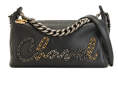 Chain Signature, &pound;3,100, Handbags, Black, Leather, Front view